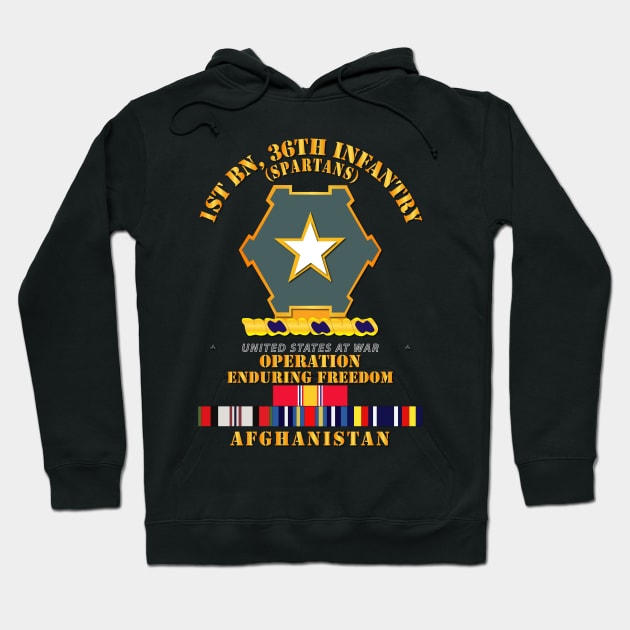 1st Bn 36th Infantry - OEF - Afghanistan w SVC Hoodie by twix123844